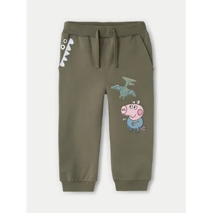 Zdjęcie NAME IT Spodnie dresowe PEPPA PIG 13233915 Zielony Regular Fit