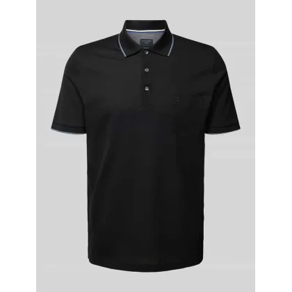 Zdjęcie Koszulka polo z kieszenią na piersi i wyhaftowanym logo