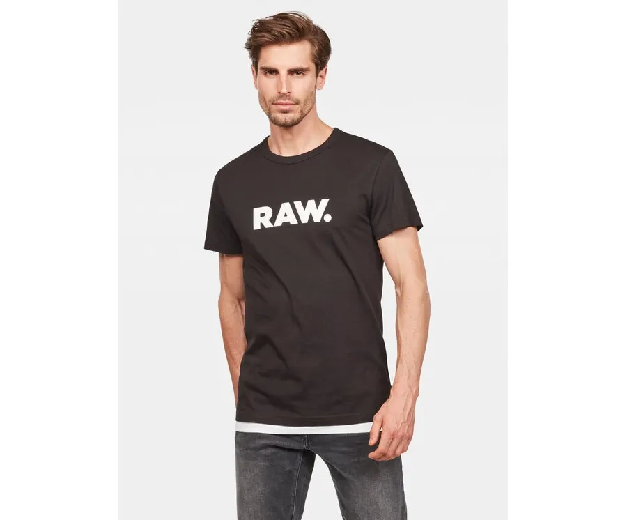 obrazek 1 G-Star Raw T-Shirt Holorn D08512-8415 Czarny Regular Fit