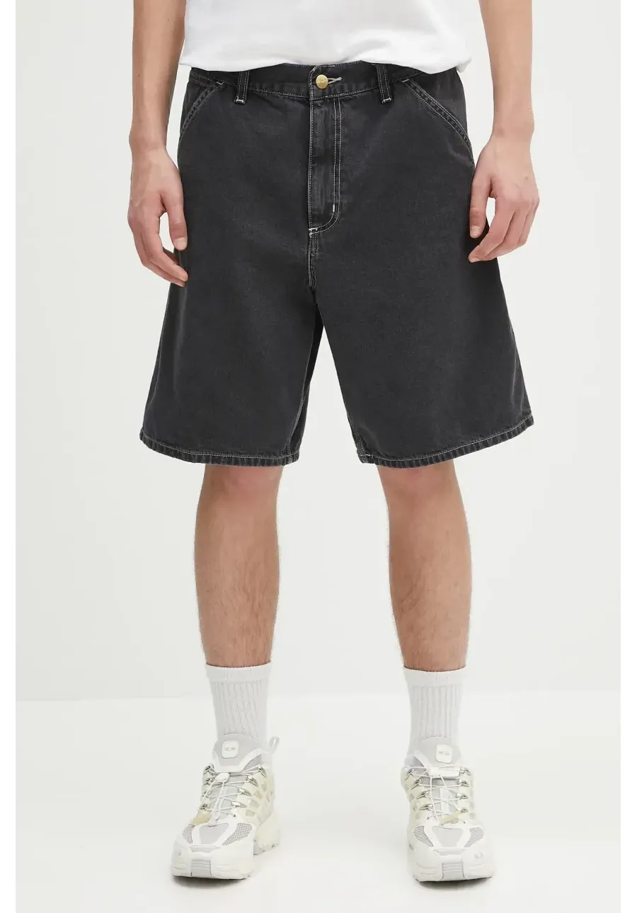 obrazek 1 Carhartt WIP szorty jeansowe bawełniane Simple Short męskie kolor czarny I033333.8960