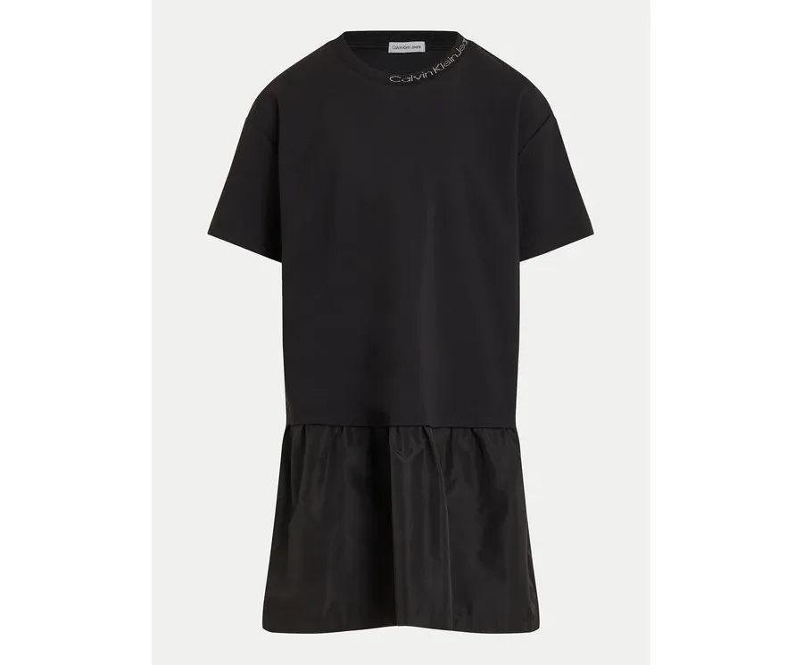 obrazek 1 Calvin Klein Jeans Sukienka codzienna Mix Media Intrasia IG0IG02576 D Czarny Regular Fit