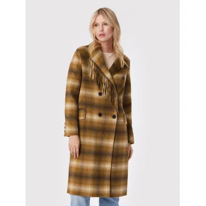 Zdjęcie TWINSET Płaszcz wełniany 222TP2190 Brązowy Regular Fit
