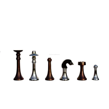 Zdjęcie Prestiżowe szachy mosiężne z serii Elegant - The Chess Empire