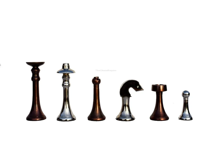 obrazek 1 Prestiżowe szachy mosiężne z serii Elegant - The Chess Empire