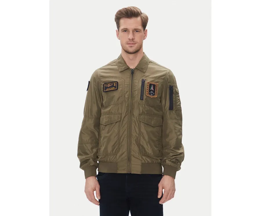obrazek 1 Aeronautica Militare Kurtka przejściowa 251AB2071CT3081 Khaki Regular Fit
