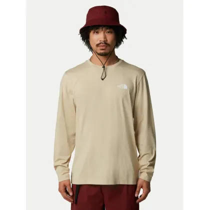 Zdjęcie The North Face Longsleeve Simple Dome NF0A87QN Beżowy Regular Fit