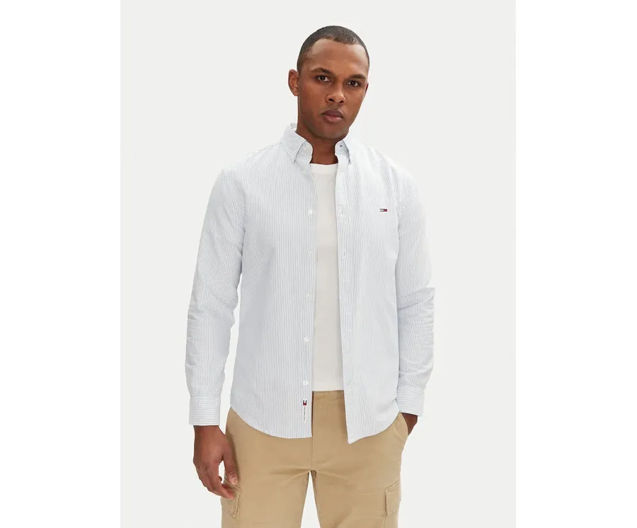 obrazek 1 Tommy Jeans Koszula DM0DM20668 Niebieski Slim Fit