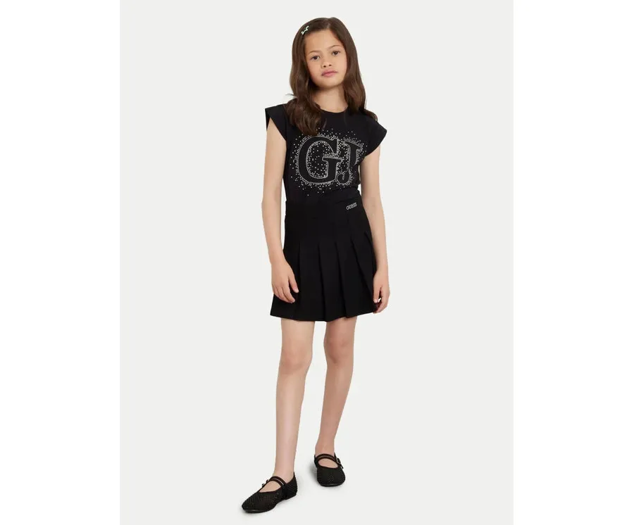 obrazek 1 Guess Spódnica plisowana J4YD02 KAUH0 Czarny Regular Fit