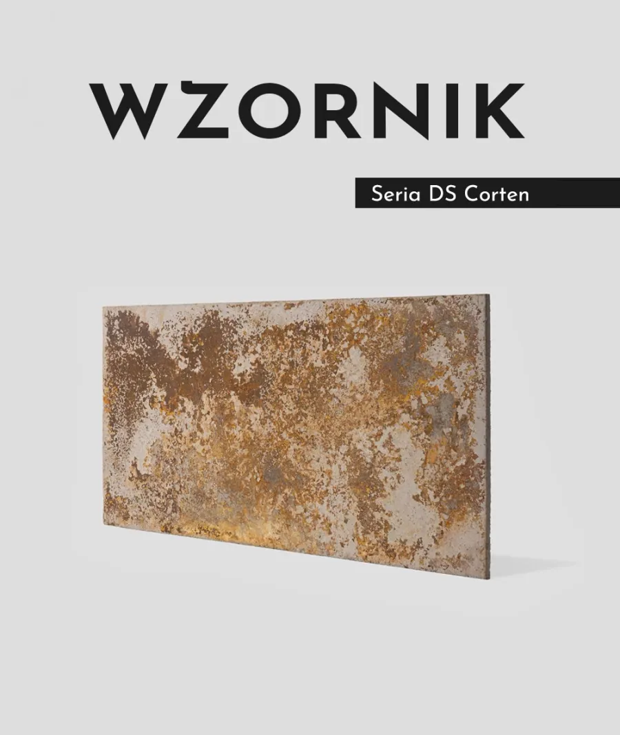 obrazek 1 Wzornik DS - (cappuccino corten, średnia porowatość) - beton architektoniczny