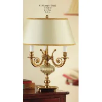 Picture Three-light lamp with Murano glass bowl and shade – Il Paralume Marina