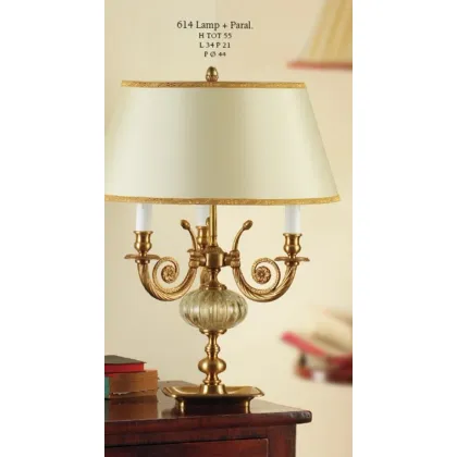 Picture Three-light lamp with Murano glass bowl and shade – Il Paralume Marina