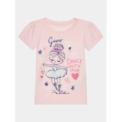 Zdjęcie Guess T-Shirt K4RI21 K6YW4 Różowy Regular Fit