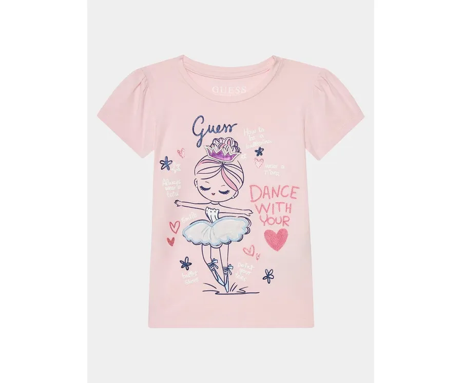 obrazek 1 Guess T-Shirt K4RI21 K6YW4 Różowy Regular Fit