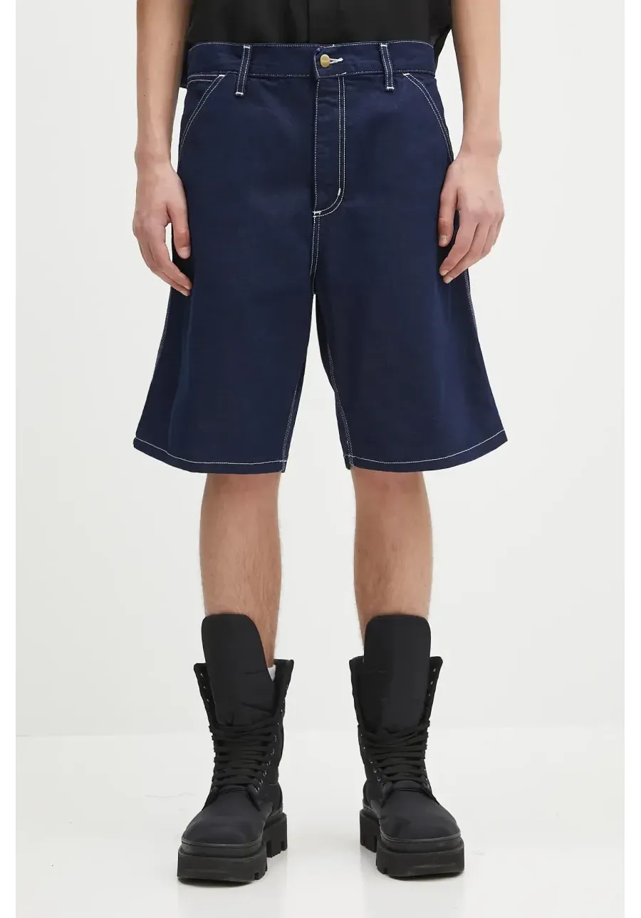 obrazek 1 Carhartt WIP szorty jeansowe bawełniane Simple Short męskie kolor granatowy I033333.012Y