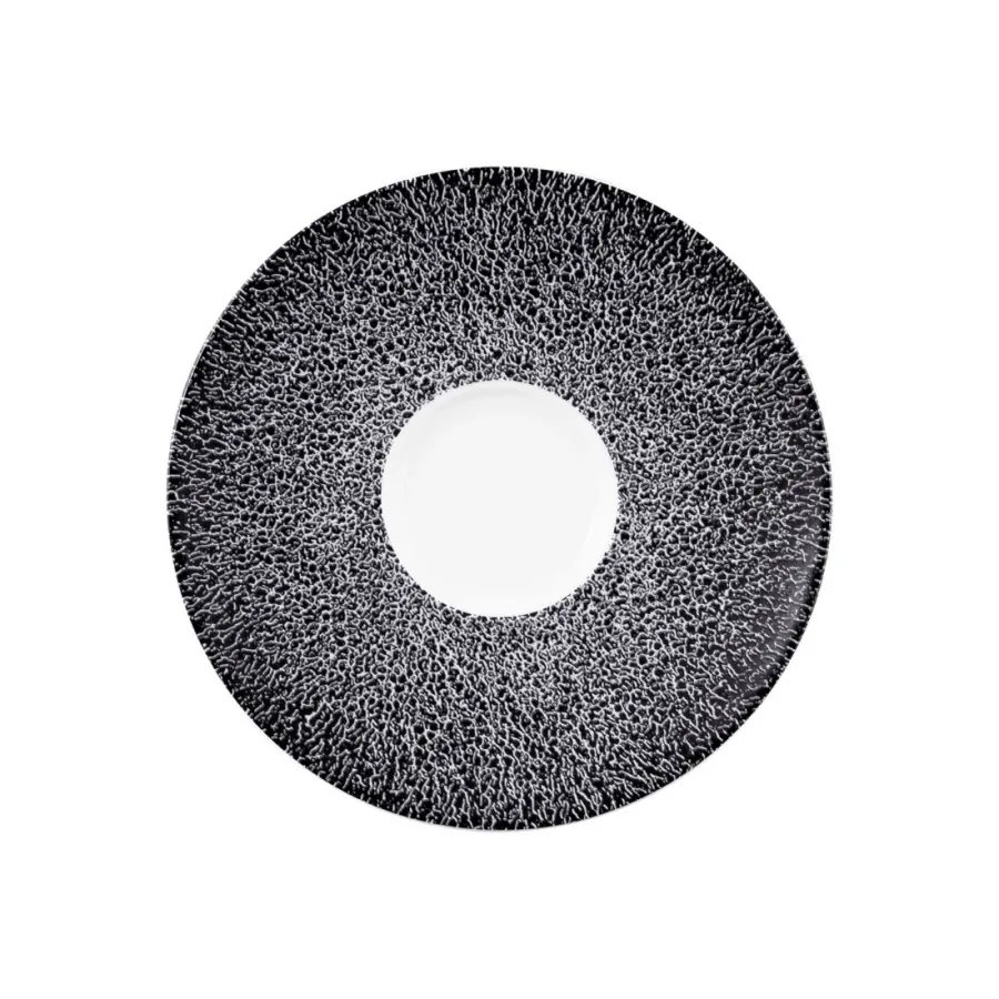 obrazek 1 Stylowy mały spodek 13,5 cm zdobiony czarnym ornamentem - Seltmann Weiden
