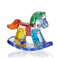 Zdjęcie Figurka konia na biegunach wykonana ze szkła murano