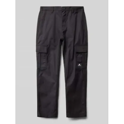 Zdjęcie Spodnie cargo o kroju regular fit z naszywką z logo