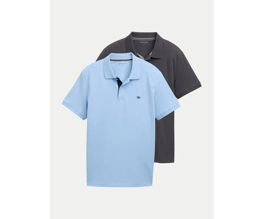 obrazek 1 Tom Tailor Komplet 2 koszulek polo 1044879 Kolorowy Regular Fit