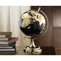 Picture Luxurious globe in black, gold and red - Bruno Costenaro
