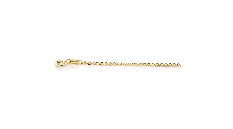 obrazek 2 Elegancki łańcuszek unisex z diamentowych ogniw w żółtym złocie