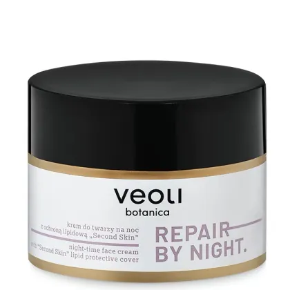 Zdjęcie Veoli Botanica Repair By Night Krem do twarzy na noc z ochroną lipidową Second Skin 50 ml