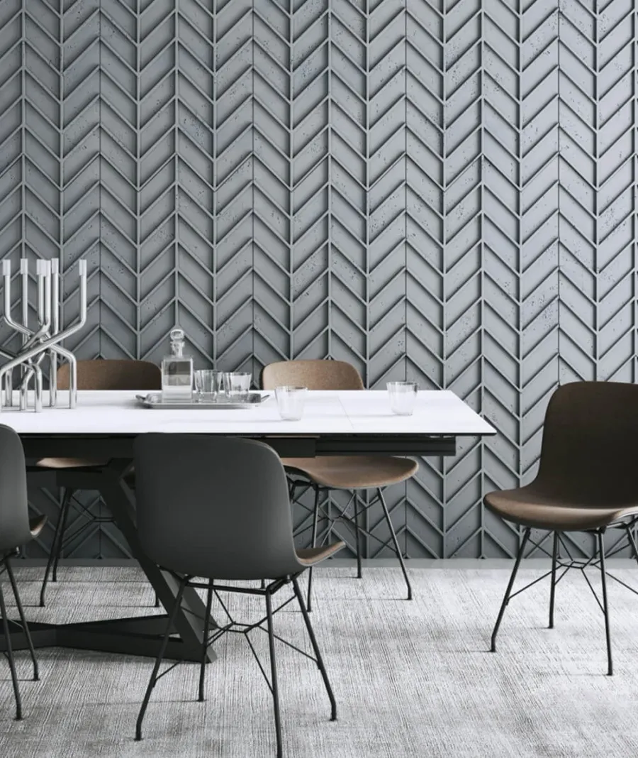 obrazek 1 93,9x60 cm VT - PB47 (S96 ciemny szary) JODEŁKA - Panel dekor 3D beton architektoniczny