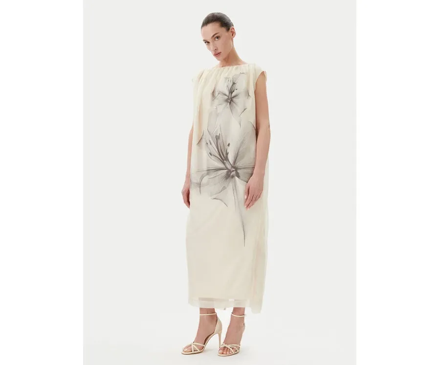 obrazek 1 Herskind Sukienka koktajlowa Veronika 5586199 Écru Loose Fit