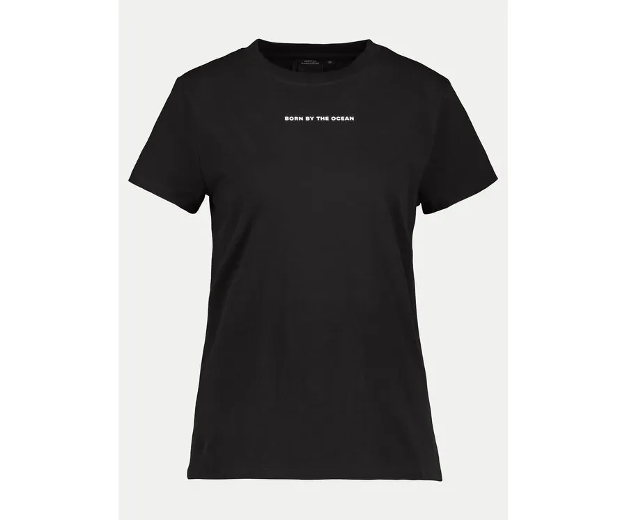 obrazek 1 Didriksons T-Shirt Ingarö 505542 Czarny Regular Fit