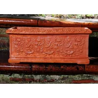 Picture Decorative flower pot made of Italian clay - Fornace Masini