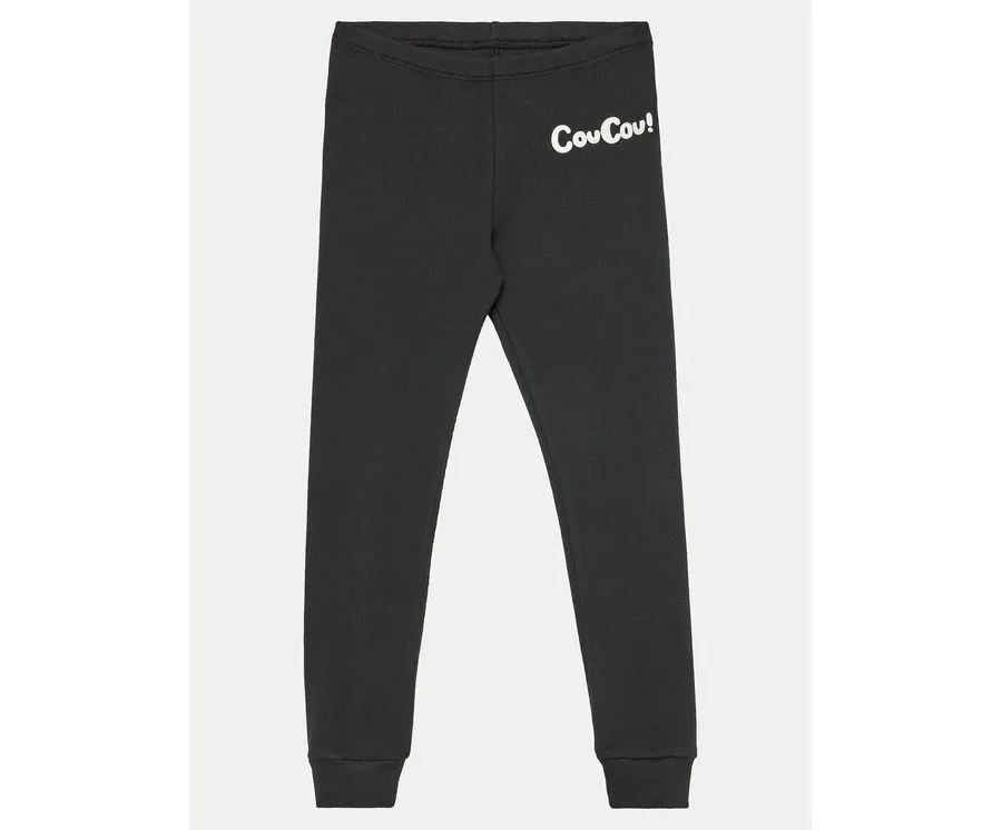 obrazek 1 Mini Rodini Legginsy Coucou 2473011999 Czarny Slim Fit MINI RODINI