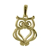 Picture Gold pendant in the shape of an owl