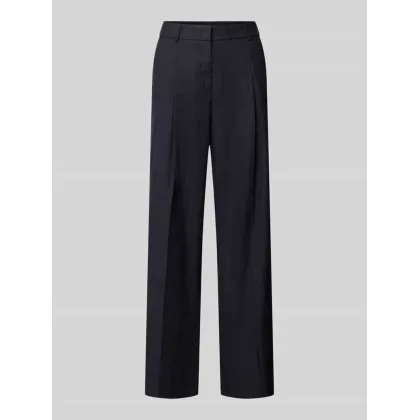 Zdjęcie Spodnie z zakładkami w pasie i prostą nogawką w kant model ‘AMELIE’