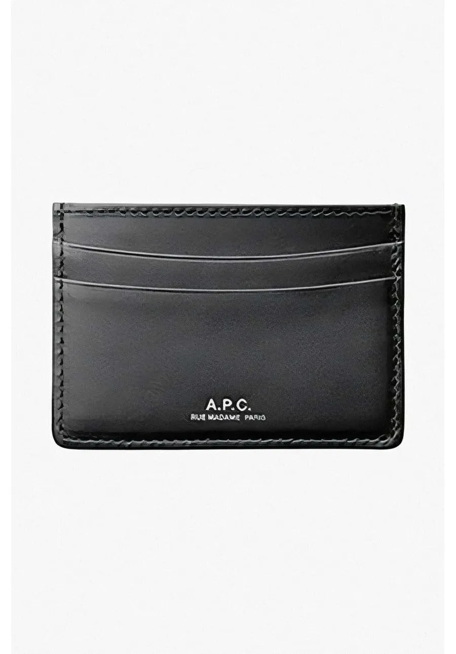 obrazek 1 A.P.C. etui na karty skórzane Cartes Andre kolor czarny PXAWV.H63028-BLACK
