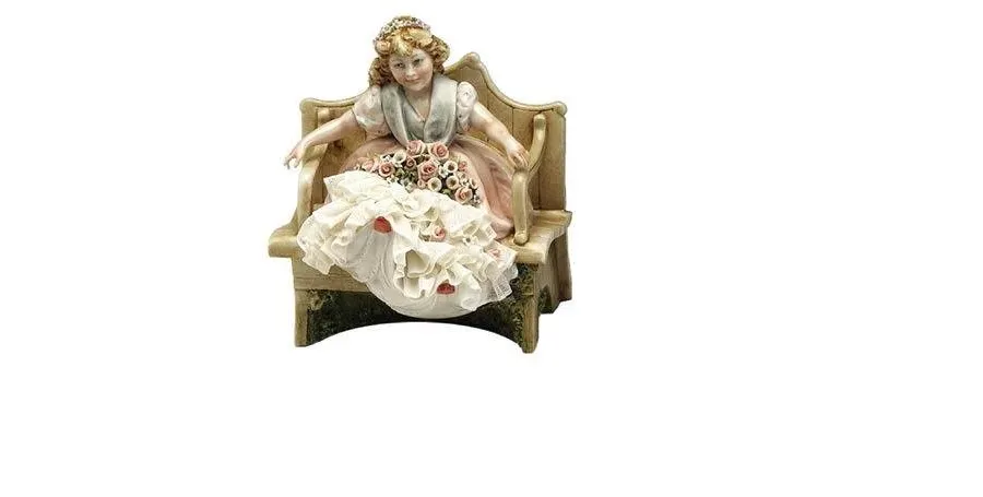 obrazek 1 Siedząca dziewczynka z porcelany