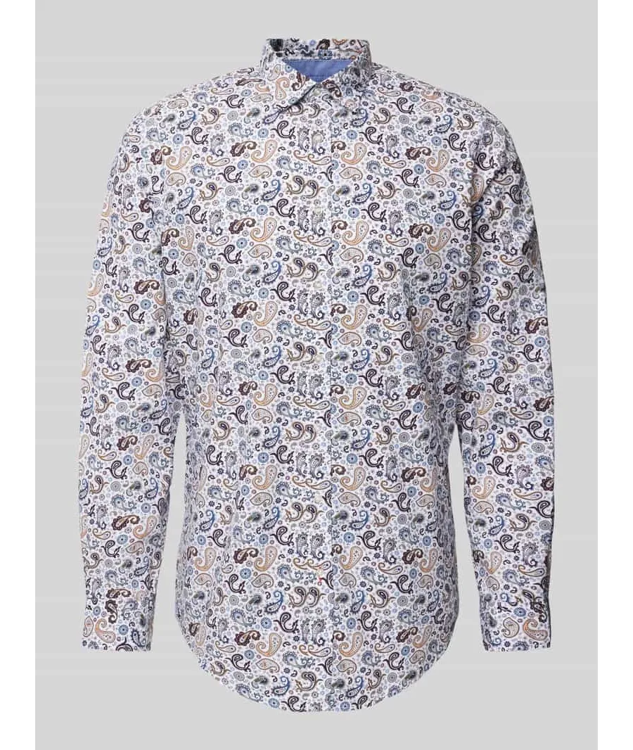 obrazek 1 Koszula casualowa regular fit z kołnierzykiem typu kent