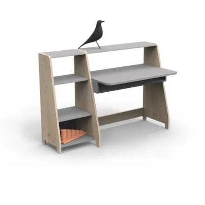 Zdjęcie ASYMETRY - MONTESSORI dziecięce biurko z półkami w skandynawskim stylu - Mathy by Bols