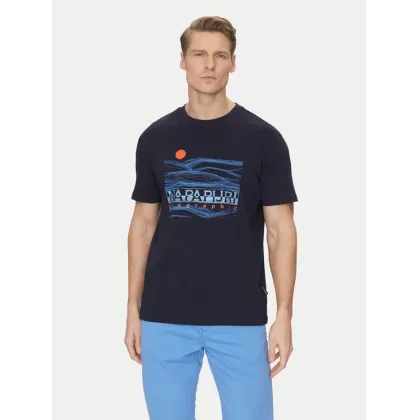 Zdjęcie Napapijri T-Shirt S-Buti NP0A4INM Granatowy Regular Fit
