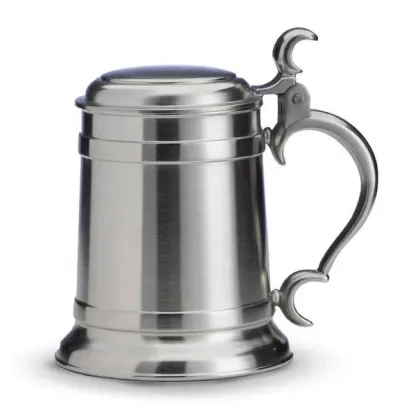 Zdjęcie Klasyczny kufel do piwa z pokrywą na prezent