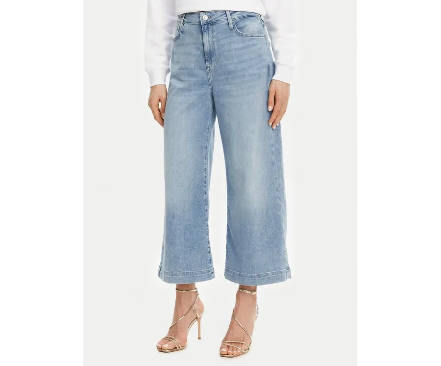 obrazek 1 Guess Jeansy W5GA2E D5O90 Niebieski Wide Leg