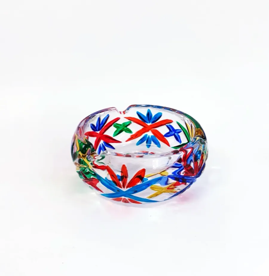 obrazek 3 Wyjątkowa popielniczka z włoskiego szkła murano - ⌀ 10 cm