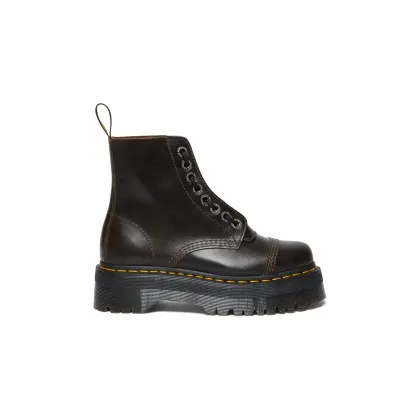 Zdjęcie Dr. Martens workery skórzane Sinclair damskie kolor brązowy na platformie DM31993302