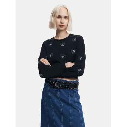 Zdjęcie Desigual Bluza Joya 24WWSK32 Czarny Regular Fit