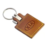 Picture Leather keychain made in Italy for companies