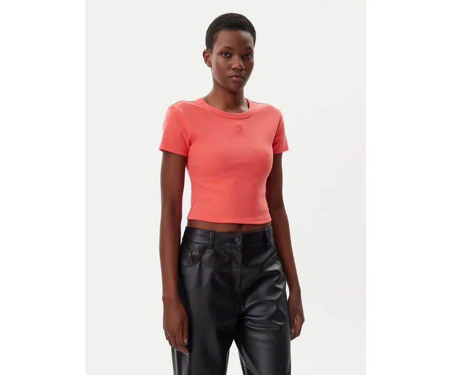 obrazek 1 HUGO T-Shirt Delanor 50512000 Czerwony Slim Fit