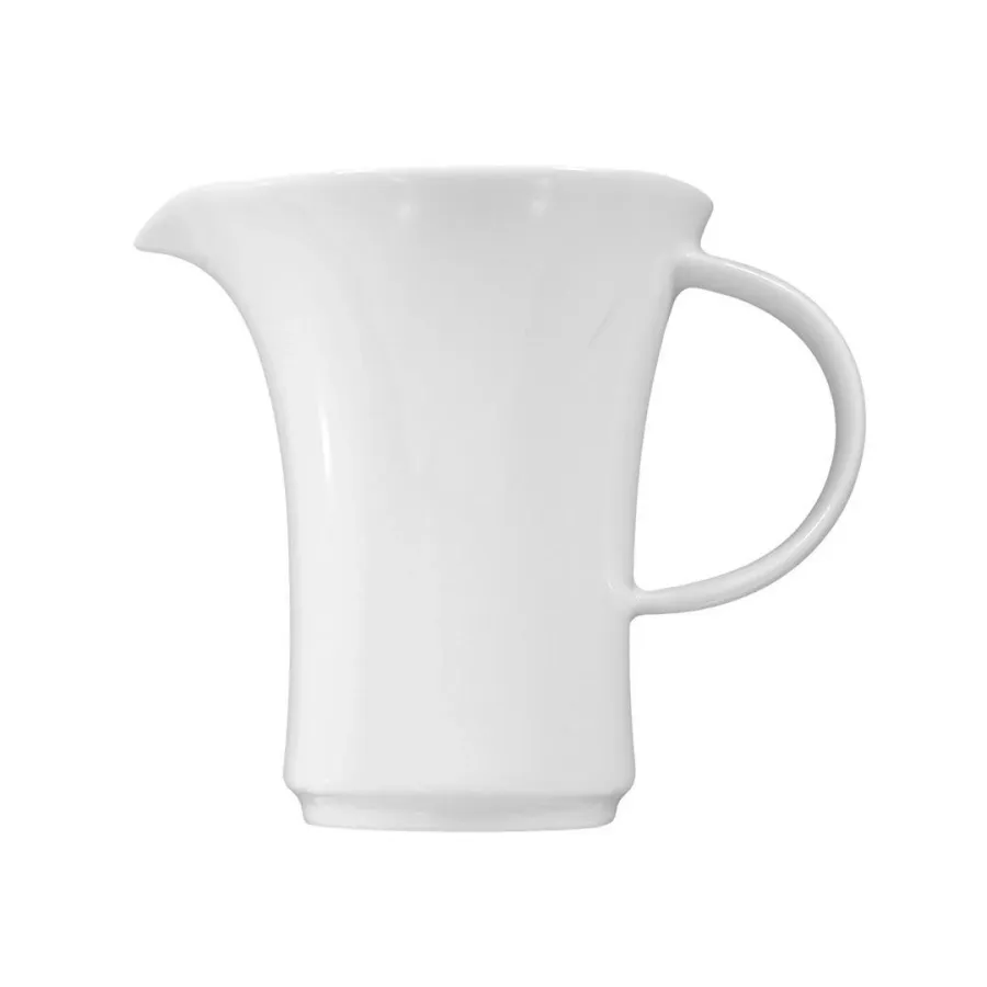 obrazek 2 Biały porcelanowy dzbanuszek do śmietanki o nowoczesnym kształcie – Tettau