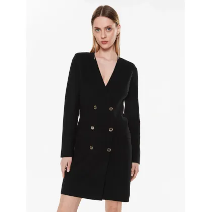 Zdjęcie TWINSET Sukienka dzianinowa 231TP3100 Czarny Slim Fit
