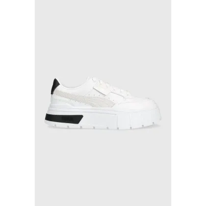 Zdjęcie Puma sneakersy skórzane Mayze Stack Wns kolor biały 384363