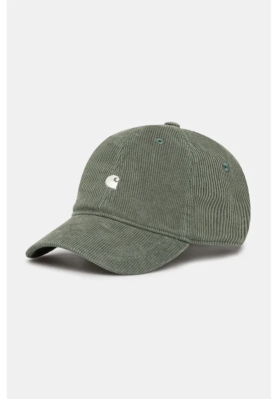 obrazek 1 Carhartt WIP czapka bawełniana I028955 Harlem Cap kolor zielony gładka