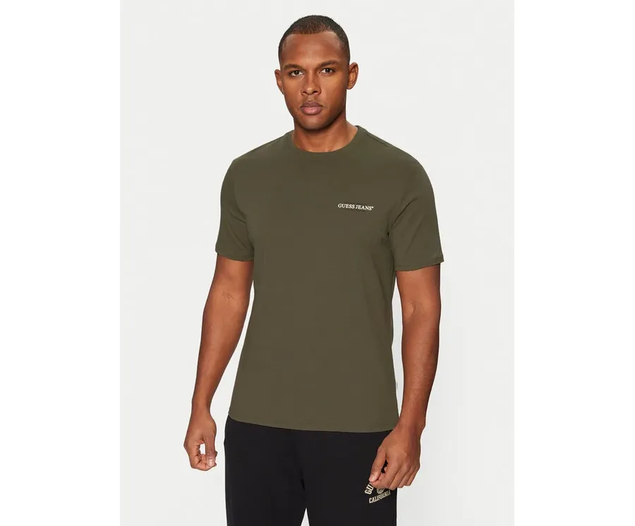 obrazek 1 Guess Jeans T-Shirt M4YI55 K8HM0 Zielony Regular Fit