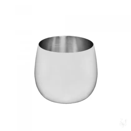 Picture Stylish silver wine goblet in a modern style - Zaramella Argenti